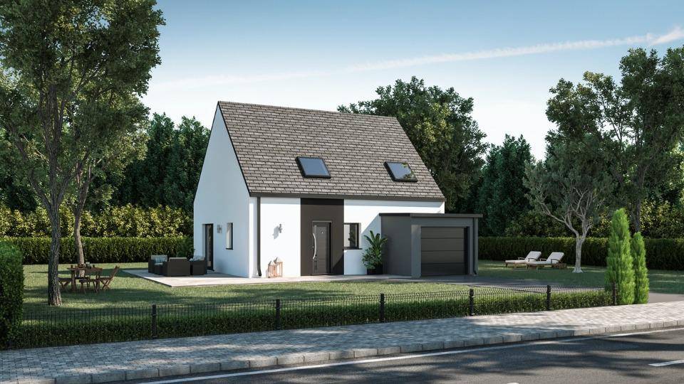 Programme terrain + maison à Plobannalec-Lesconil en Finistère (29) de 83 m² à vendre au prix de 254500€ - 1