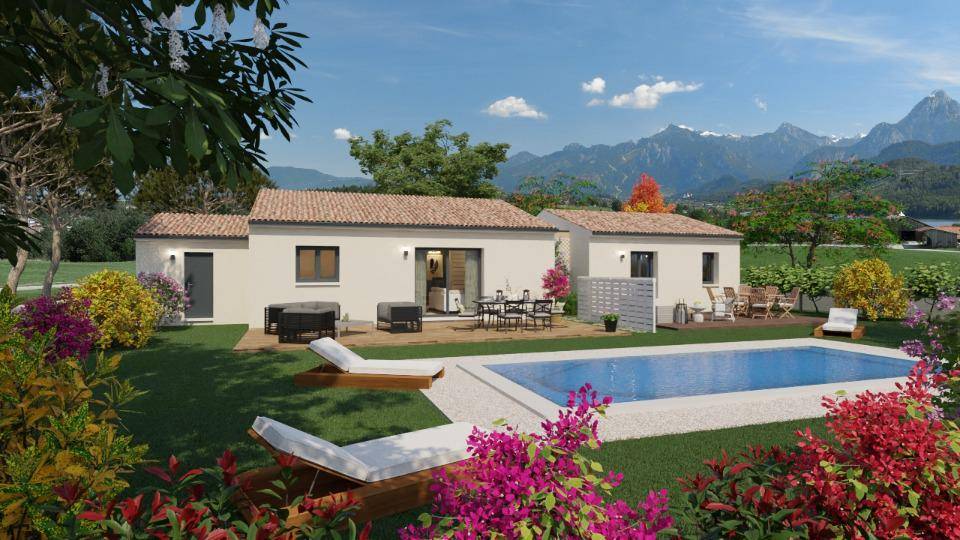 Programme terrain + maison à Saint-Ambroix en Gard (30) de 120 m² à vendre au prix de 284000€ - 1