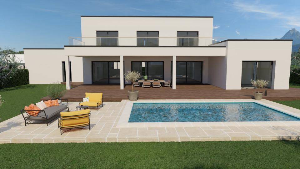 Programme terrain + maison à Montpellier en Hérault (34) de 150 m² à vendre au prix de 711500€ - 1