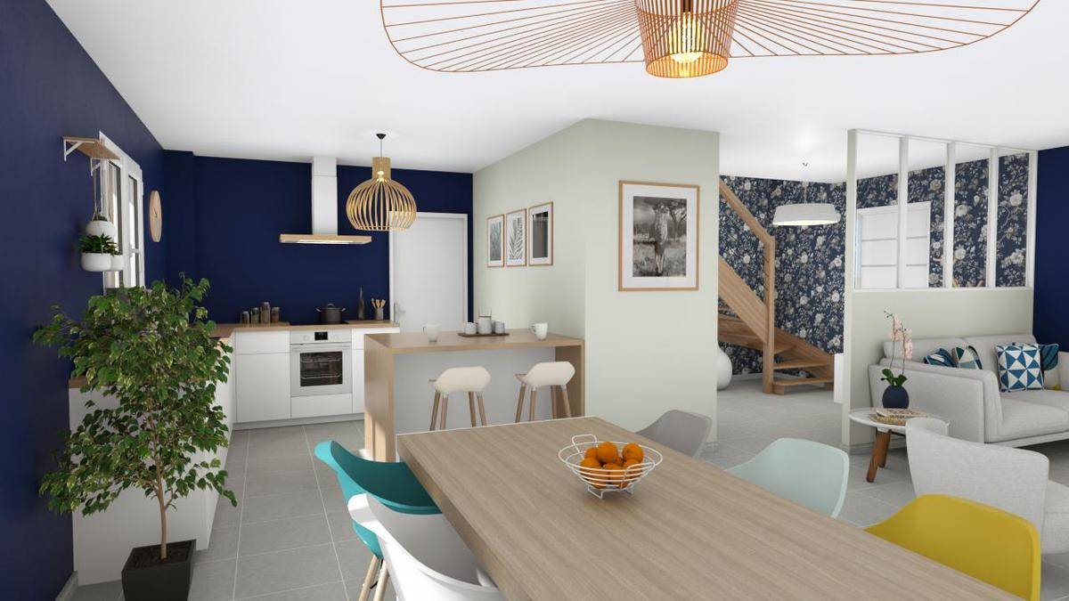 Programme terrain + maison à Taponas en Rhône (69) de 90 m² à vendre au prix de 287500€ - 2