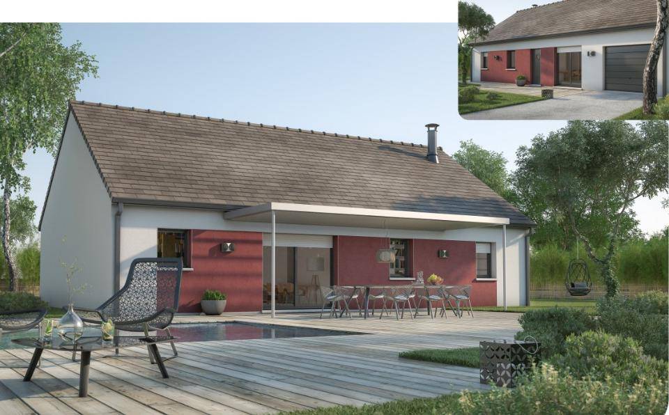 Programme terrain + maison à Allonnes en Sarthe (72) de 76 m² à vendre au prix de 209000€ - 1