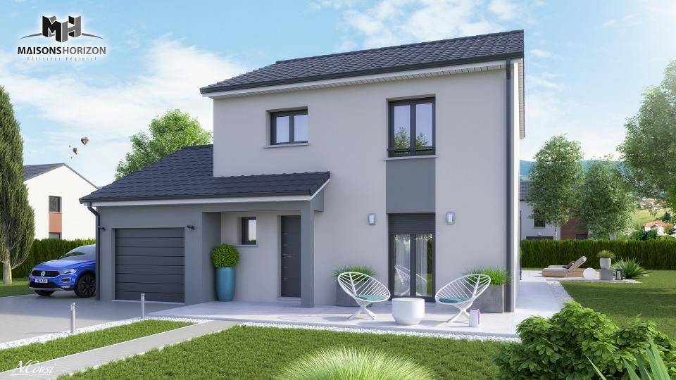 Programme terrain + maison à Fameck en Moselle (57) de 100 m² à vendre au prix de 289000€ - 1