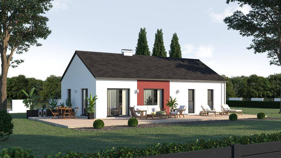 Programme terrain + maison à Plobannalec-Lesconil en Finistère (29) de 82 m² à vendre au prix de 252300€ - 1