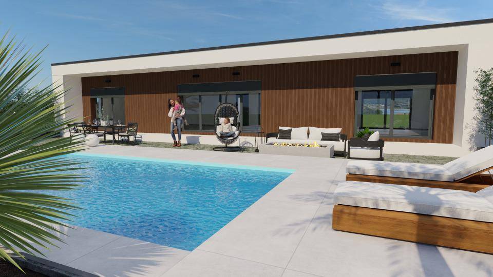 Programme terrain + maison à Ruoms en Ardèche (07) de 95 m² à vendre au prix de 391300€ - 1