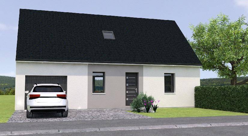 Programme terrain + maison à Baugé-en-Anjou en Maine-et-Loire (49) de 70 m² à vendre au prix de 158500€ - 1