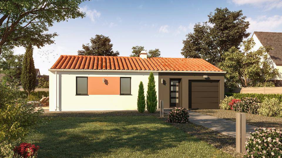 Programme terrain + maison à Bouguenais en Loire-Atlantique (44) de 69 m² à vendre au prix de 280000€ - 2