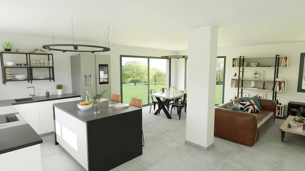 Programme terrain + maison à Cournon-d'Auvergne en Puy-de-Dôme (63) de 125 m² à vendre au prix de 479980€ - 1