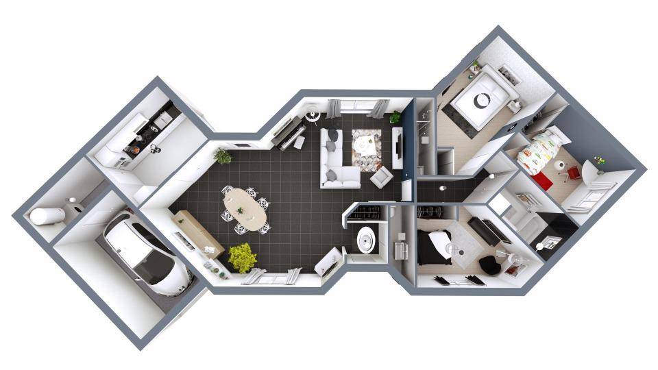 Programme terrain + maison à Momuy en Landes (40) de 114 m² à vendre au prix de 259000€ - 3