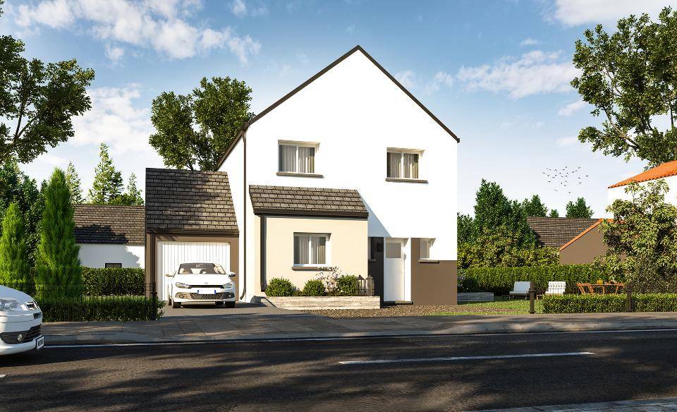 Programme terrain + maison à Boisgervilly en Ille-et-Vilaine (35) de 89 m² à vendre au prix de 269850€ - 1