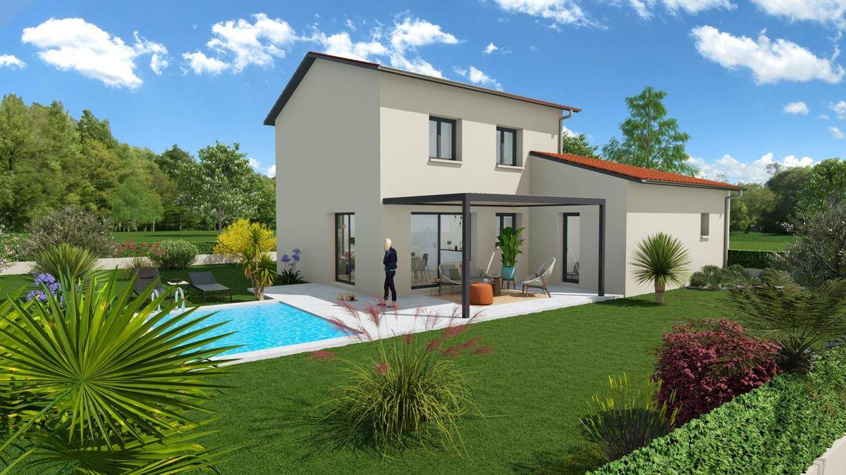 Programme terrain + maison à Romanèche-Thorins en Saône-et-Loire (71) de 112 m² à vendre au prix de 291600€ - 2
