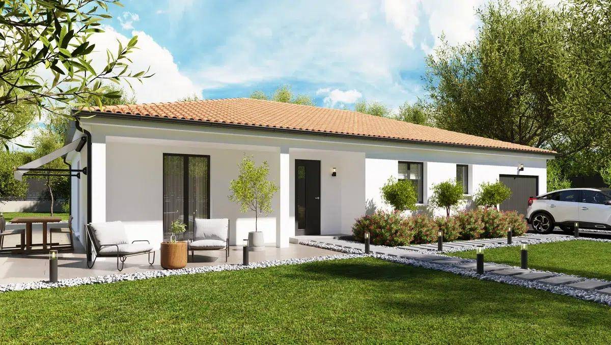 Programme terrain + maison à Saint-Vincent-sur-Jard en Vendée (85) de 109 m² à vendre au prix de 237418€ - 1