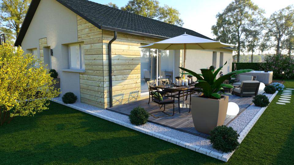Programme terrain + maison à Saint-Étienne-le-Laus en Hautes-Alpes (05) de 90 m² à vendre au prix de 303000€ - 2