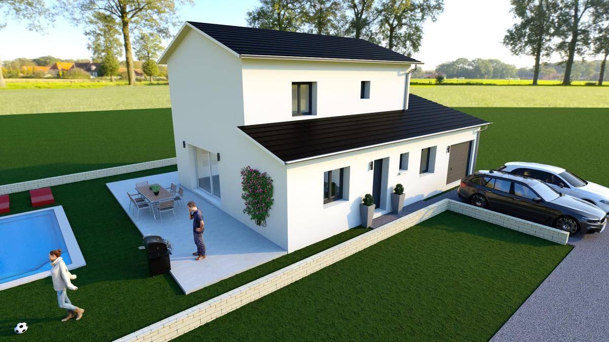 Programme terrain + maison à Fareins en Ain (01) de 118 m² à vendre au prix de 315000€ - 4