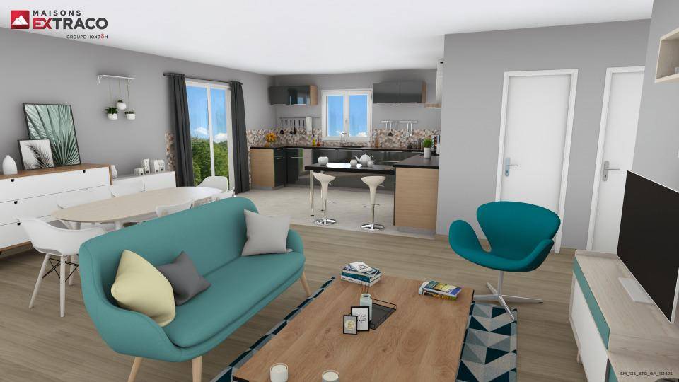 Programme terrain + maison à Eslettes en Seine-Maritime (76) de 105 m² à vendre au prix de 218000€ - 3
