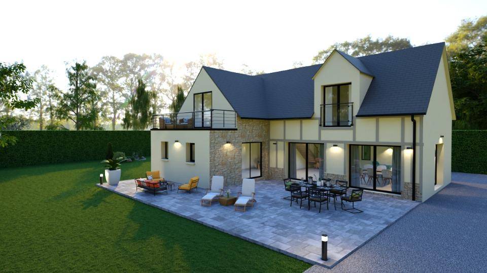 Programme terrain + maison à Gonneville-sur-Honfleur en Calvados (14) de 170 m² à vendre au prix de 564900€ - 1