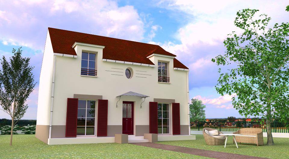 Programme terrain + maison à Verneuil-sur-Seine en Yvelines (78) de 129 m² à vendre au prix de 690000€ - 1