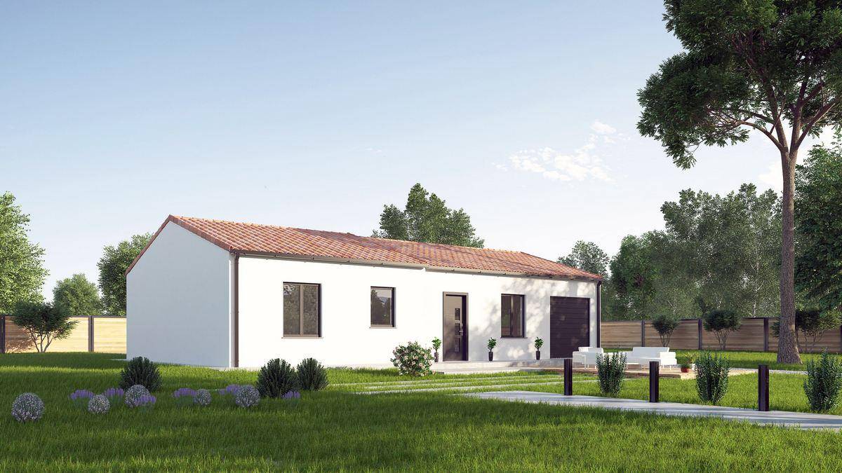 Programme terrain + maison à Saint-Germain-de-Prinçay en Vendée (85) de 72 m² à vendre au prix de 165578€ - 2
