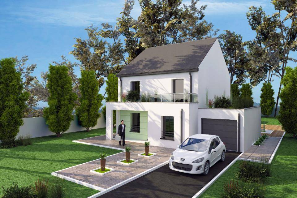 Programme terrain + maison à Vigneux-sur-Seine en Essonne (91) de 100 m² à vendre au prix de 375000€ - 1
