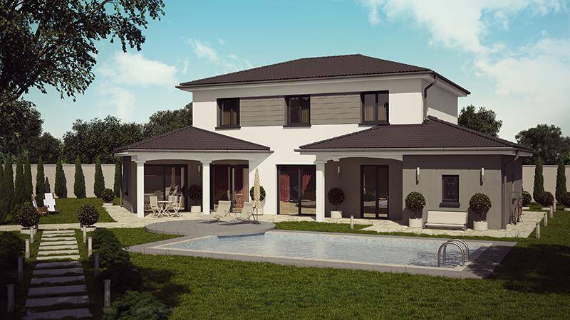 Programme terrain + maison à Anthon en Isère (38) de 92 m² à vendre au prix de 420000€ - 1