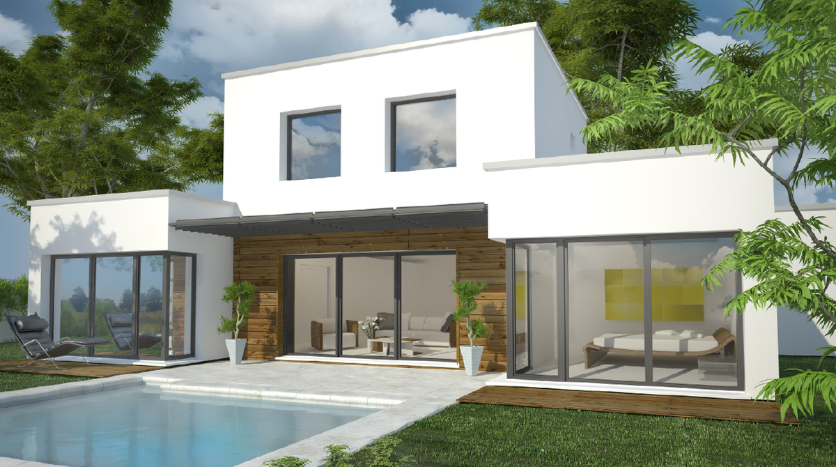 Programme terrain + maison à Genas en Rhône (69) de 130 m² à vendre au prix de 659000€ - 1