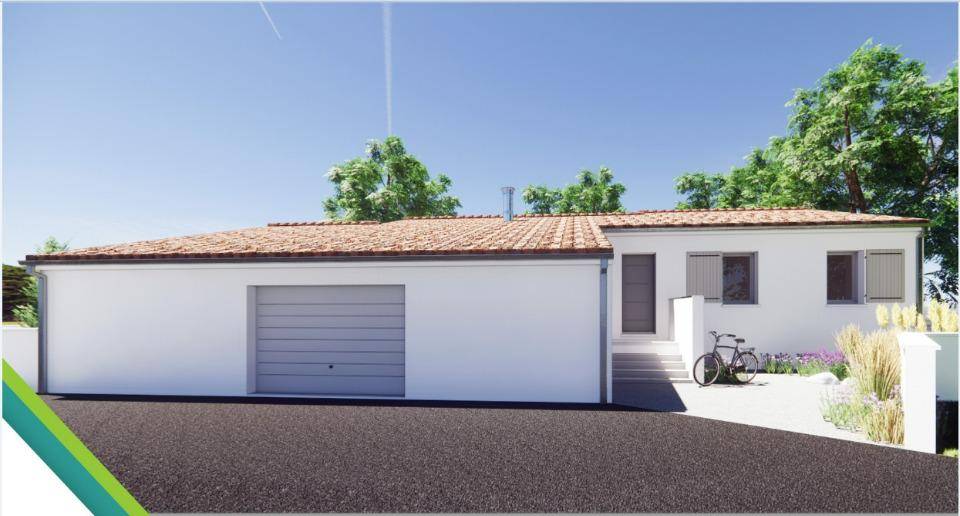 Programme terrain + maison à Échallat en Charente (16) de 113 m² à vendre au prix de 279000€ - 1
