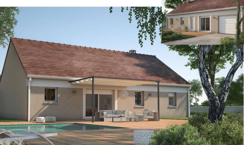Programme terrain + maison à Allonnes en Sarthe (72) de 65 m² à vendre au prix de 194900€ - 1