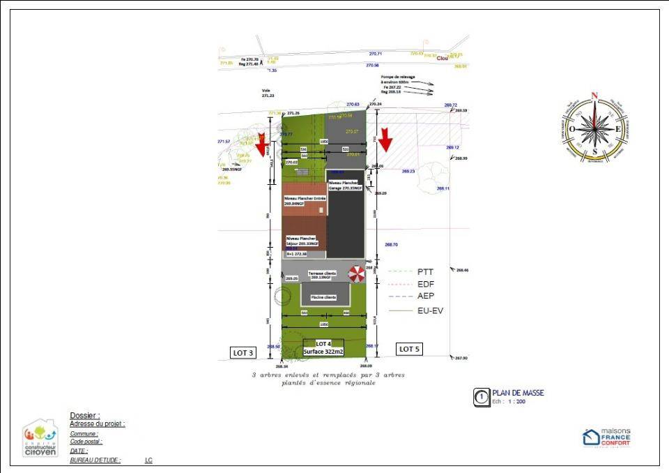 Programme terrain + maison à Caseneuve en Vaucluse (84) de 90 m² à vendre au prix de 357620€ - 2