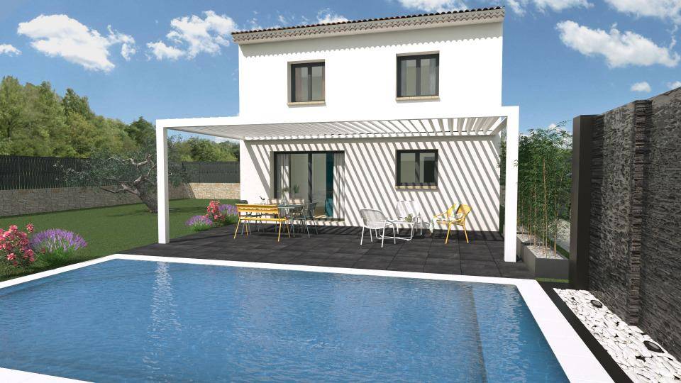 Programme terrain + maison à Vidauban en Var (83) de 74 m² à vendre au prix de 325000€ - 2