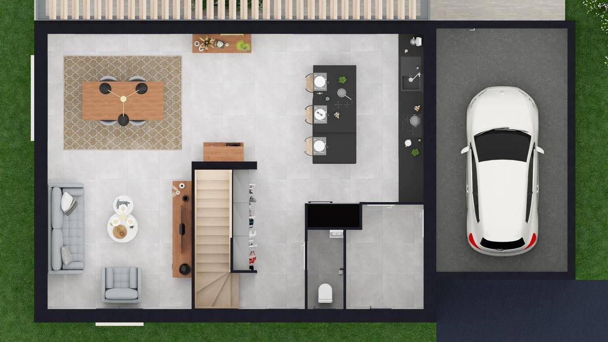 Programme terrain + maison à Trévoux en Ain (01) de 118 m² à vendre au prix de 394400€ - 2
