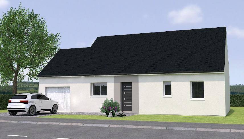 Programme terrain + maison à Val d'Erdre-Auxence en Maine-et-Loire (49) de 84 m² à vendre au prix de 214500€ - 1