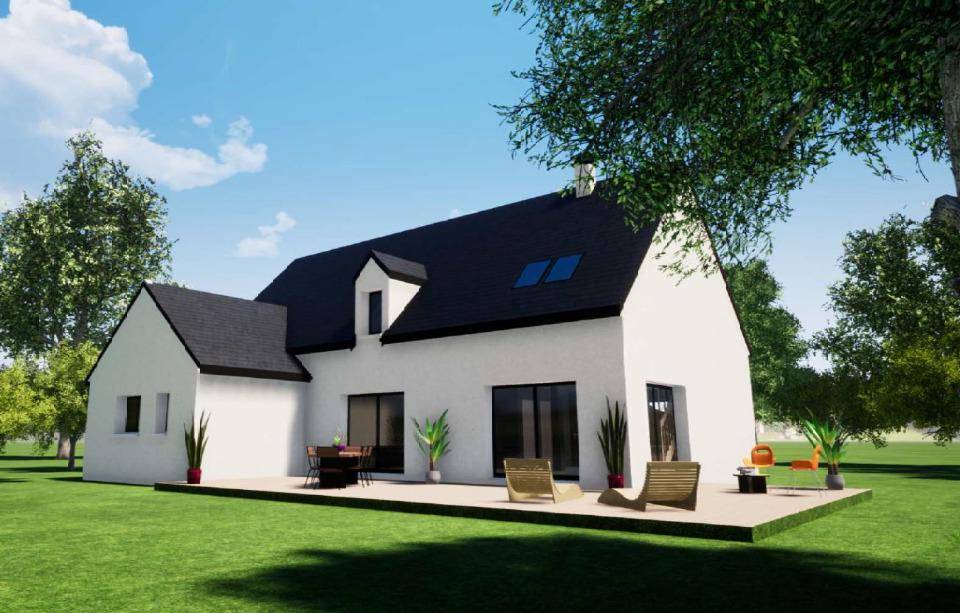 Programme terrain + maison à Chemiré-le-Gaudin en Sarthe (72) de 150 m² à vendre au prix de 410000€ - 2