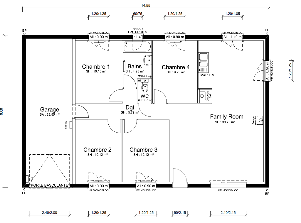 Programme terrain + maison à Frans en Ain (01) de 91 m² à vendre au prix de 311000€ - 2