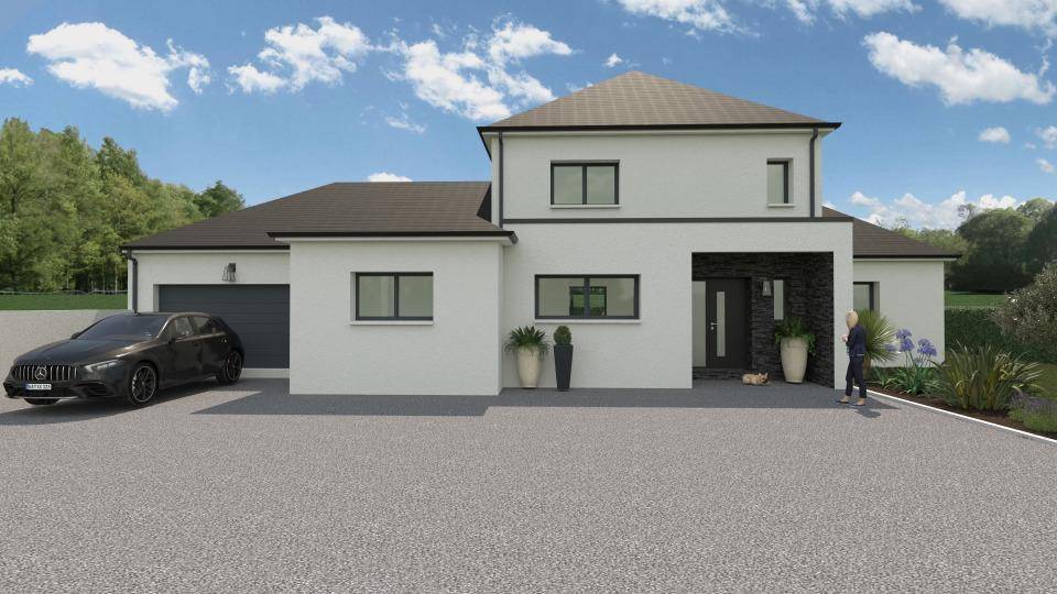 Programme terrain + maison à Thiberville en Eure (27) de 160 m² à vendre au prix de 411300€ - 1