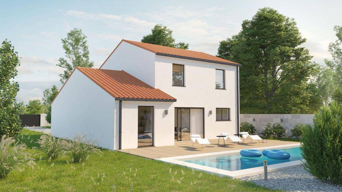 Programme terrain + maison à Saint-Viaud en Loire-Atlantique (44) de 80 m² à vendre au prix de 244732€ - 1