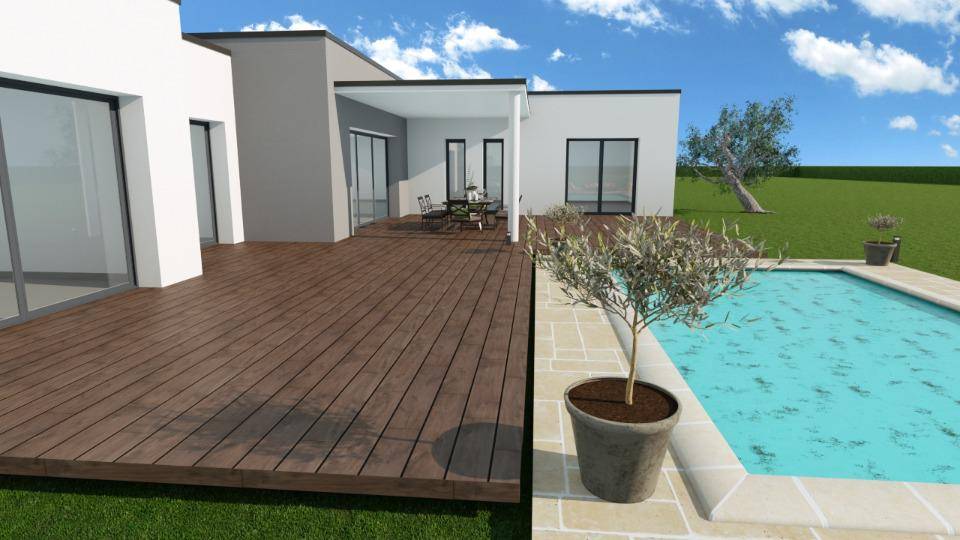 Programme terrain + maison à Montpellier en Hérault (34) de 100 m² à vendre au prix de 655600€ - 2
