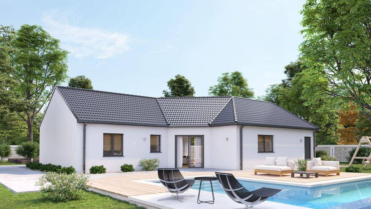 Programme terrain + maison à Mauvages en Meuse (55) de 100 m² à vendre au prix de 165999€ - 1