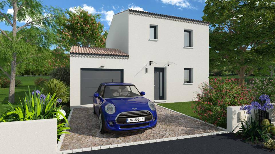 Programme terrain + maison à Calvisson en Gard (30) de 80 m² à vendre au prix de 270700€ - 1