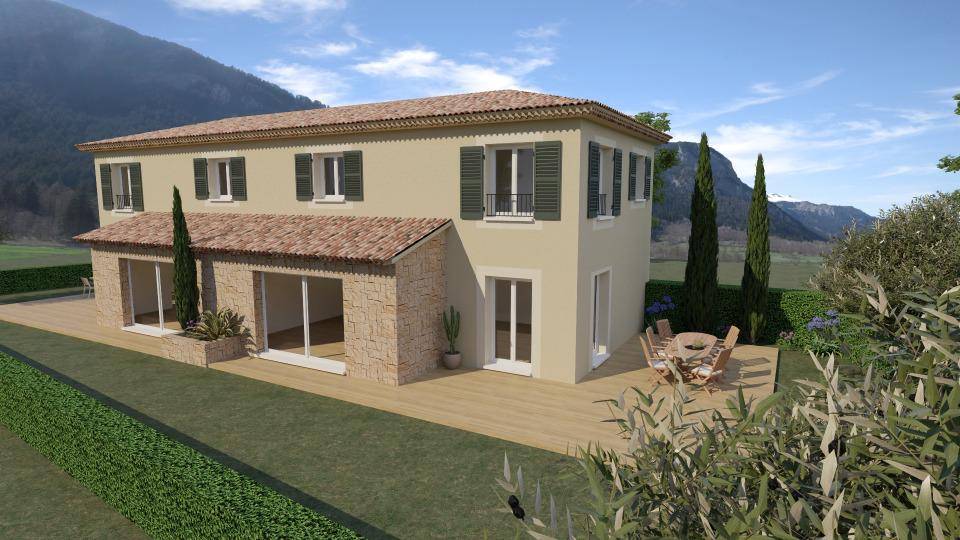 Programme terrain + maison à La Colle-sur-Loup en Alpes-Maritimes (06) de 110 m² à vendre au prix de 546000€ - 1
