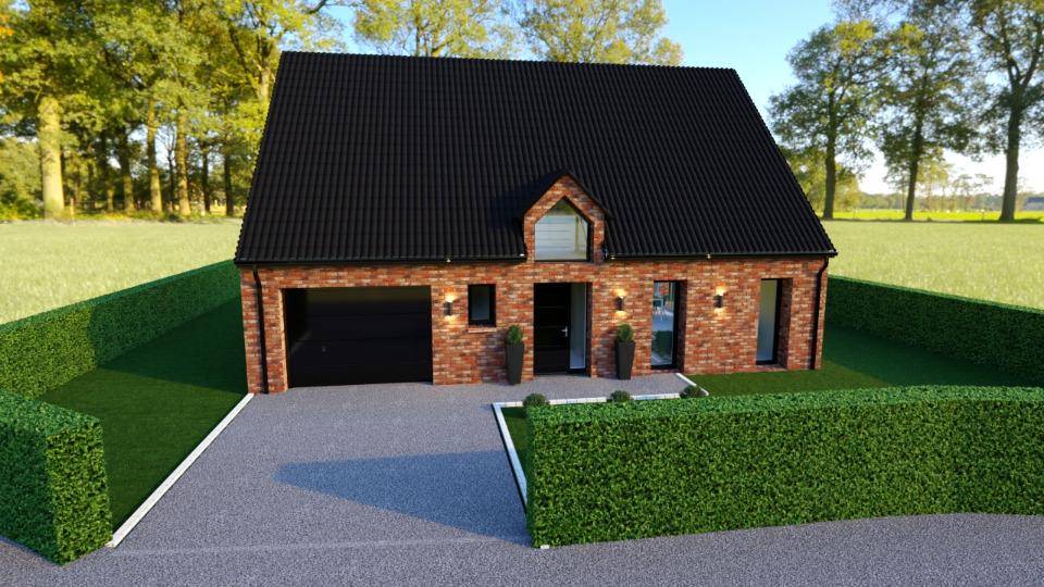 Programme terrain + maison à Quarouble en Nord (59) de 130 m² à vendre au prix de 262000€ - 2