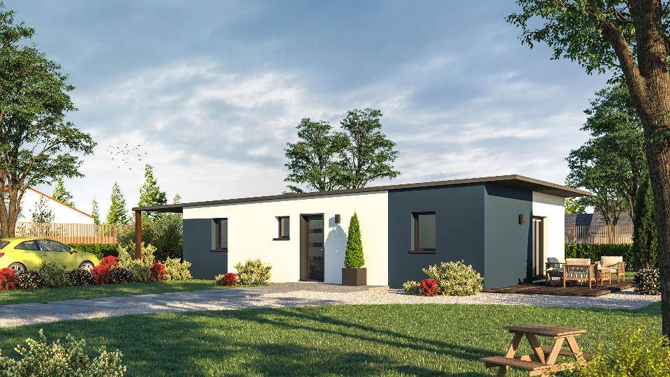 Programme terrain + maison à Carquefou en Loire-Atlantique (44) de 77 m² à vendre au prix de 328900€ - 1