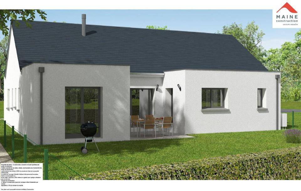 Programme terrain + maison à Pruillé-le-Chétif en Sarthe (72) de 115 m² à vendre au prix de 309000€ - 2