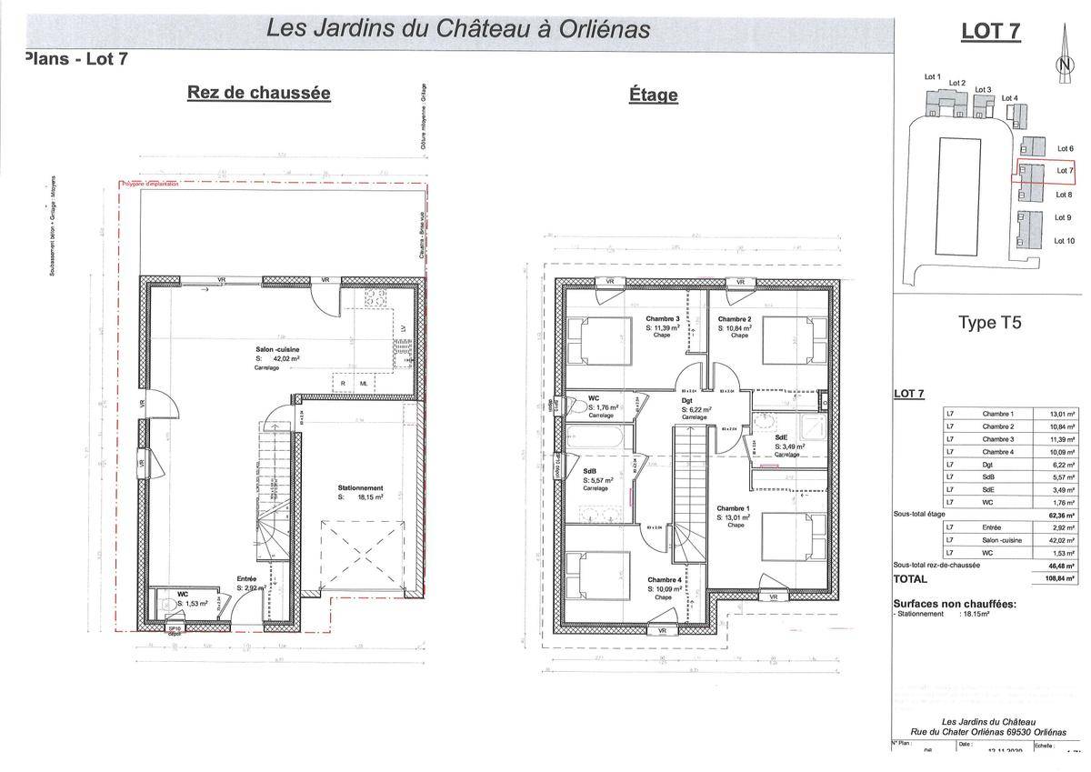 Programme terrain + maison à Orliénas en Rhône (69) de 109 m² à vendre au prix de 387500€ - 2