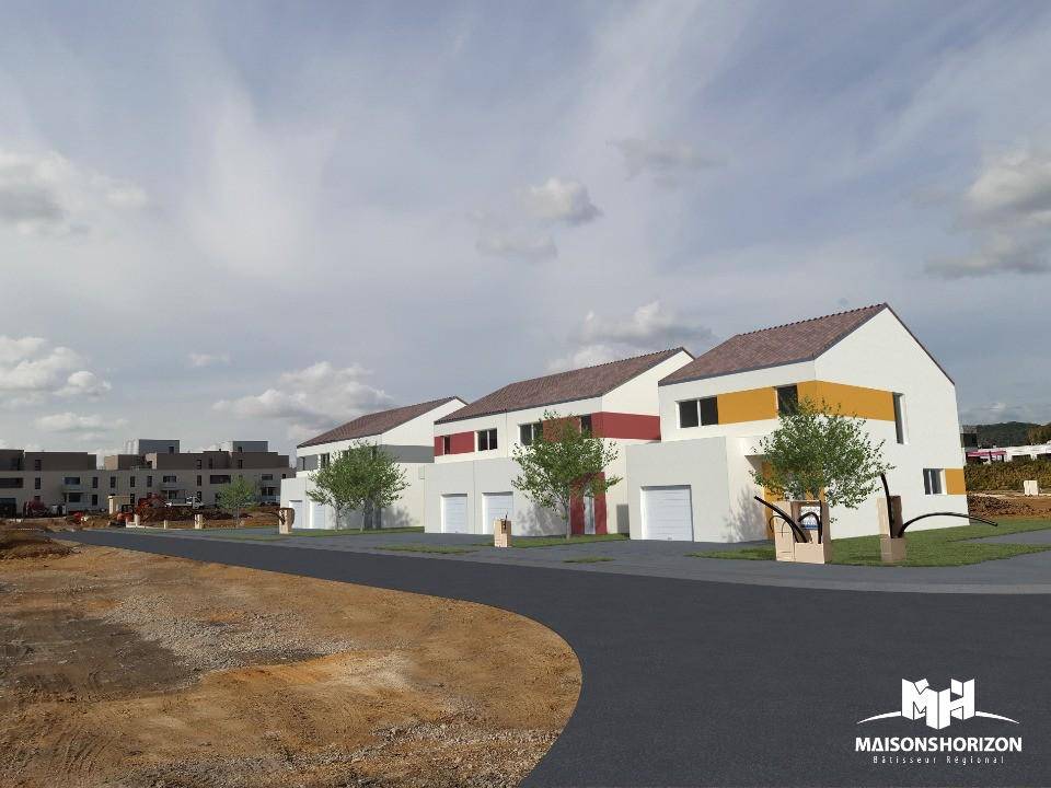 Programme terrain + maison à Terville en Moselle (57) de 102 m² à vendre au prix de 337000€ - 1