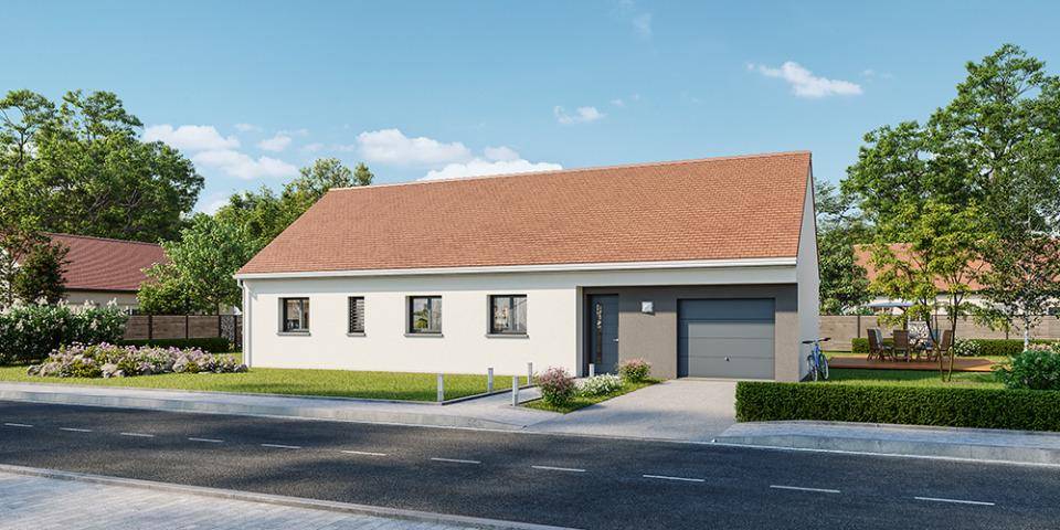 Programme terrain + maison à Saint-Jean-de-la-Motte en Sarthe (72) de 110 m² à vendre au prix de 195000€ - 1