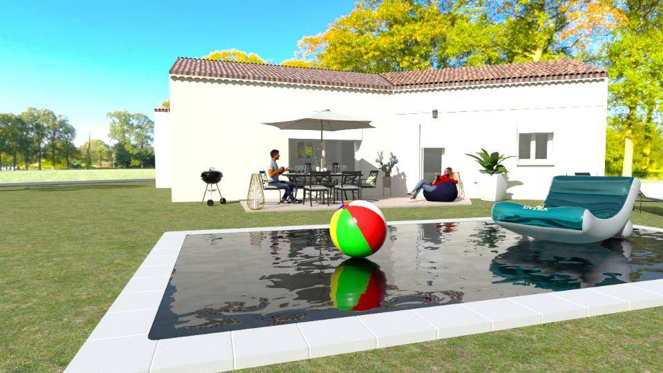 Programme terrain + maison à Le Teil en Ardèche (07) de 106 m² à vendre au prix de 304200€ - 1