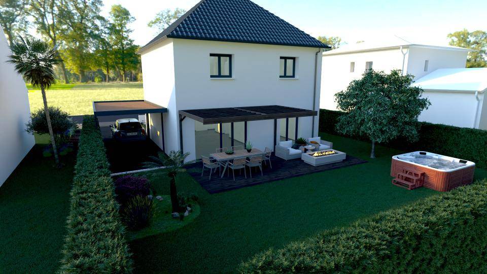 Programme terrain + maison à Mazingarbe en Pas-de-Calais (62) de 90 m² à vendre au prix de 237911€ - 2