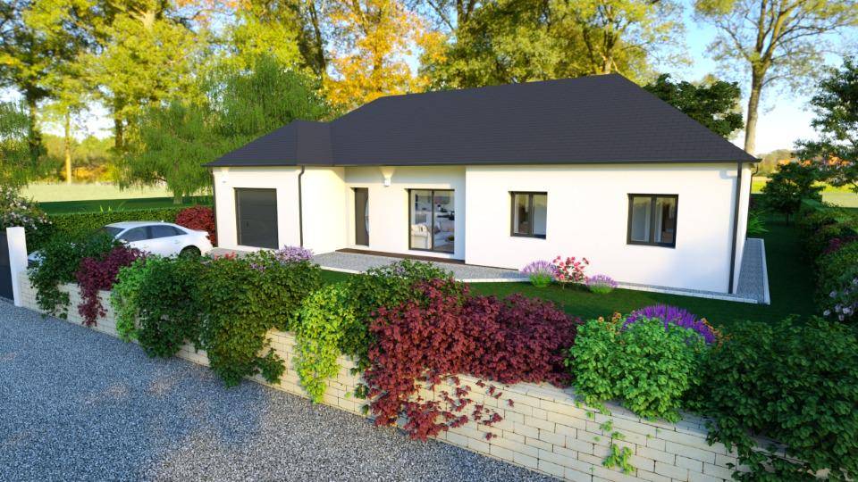 Programme terrain + maison à La Chapelle-Saint-Ursin en Cher (18) de 117 m² à vendre au prix de 249000€ - 1