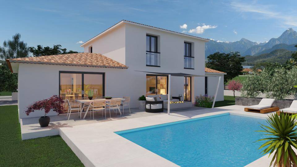 Programme terrain + maison à Solliès-Pont en Var (83) de 130 m² à vendre au prix de 635000€ - 1