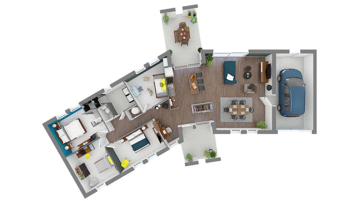 Programme terrain + maison à Pannessières en Jura (39) de 85 m² à vendre au prix de 282173€ - 4