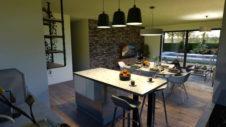 Programme terrain + maison à Bourg-Saint-Andéol en Ardèche (07) de 83 m² à vendre au prix de 239500€ - 2